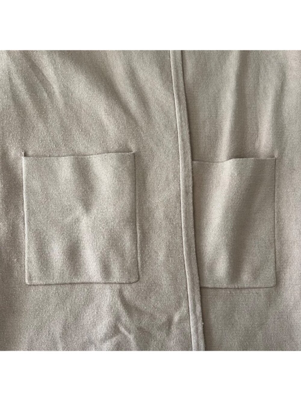 Caracilia Viscose Blend Open Front Long Cardigan Coat Duster Sweater Pockets M - Picture 8 of 10